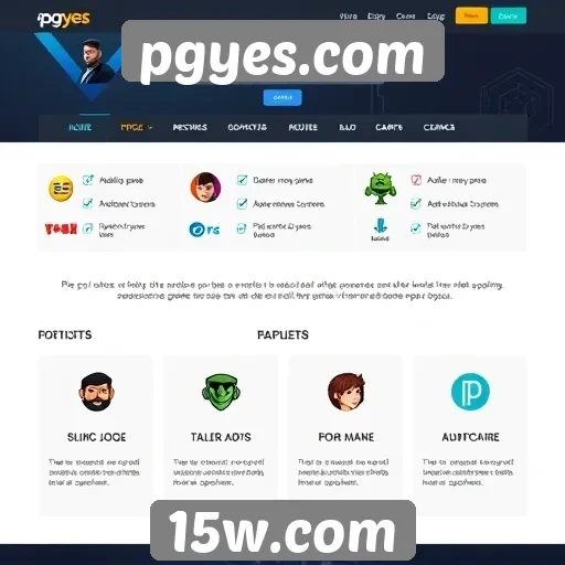 Recursos e funcionalidades do site pgyes.com