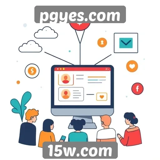 Funcionamento da comunidade online em pgyes.com